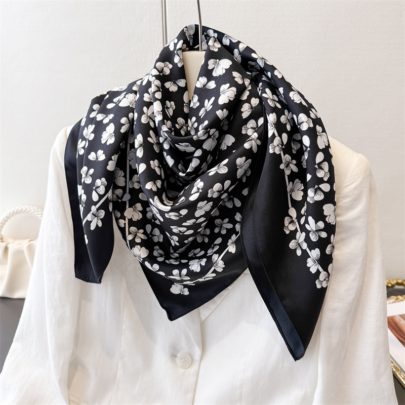 1pcs 90*90cm Floral Printed Co - Bandana Cotton のレビューと価格