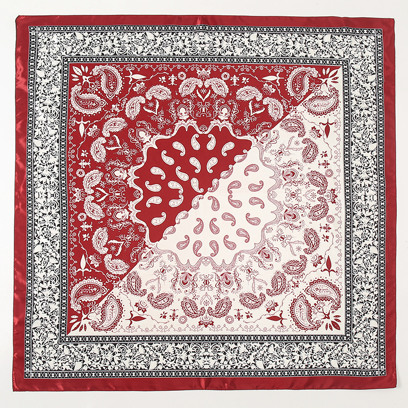 Satin Square Scarf Women Musli - Scarf Silk Square のレビューと価格