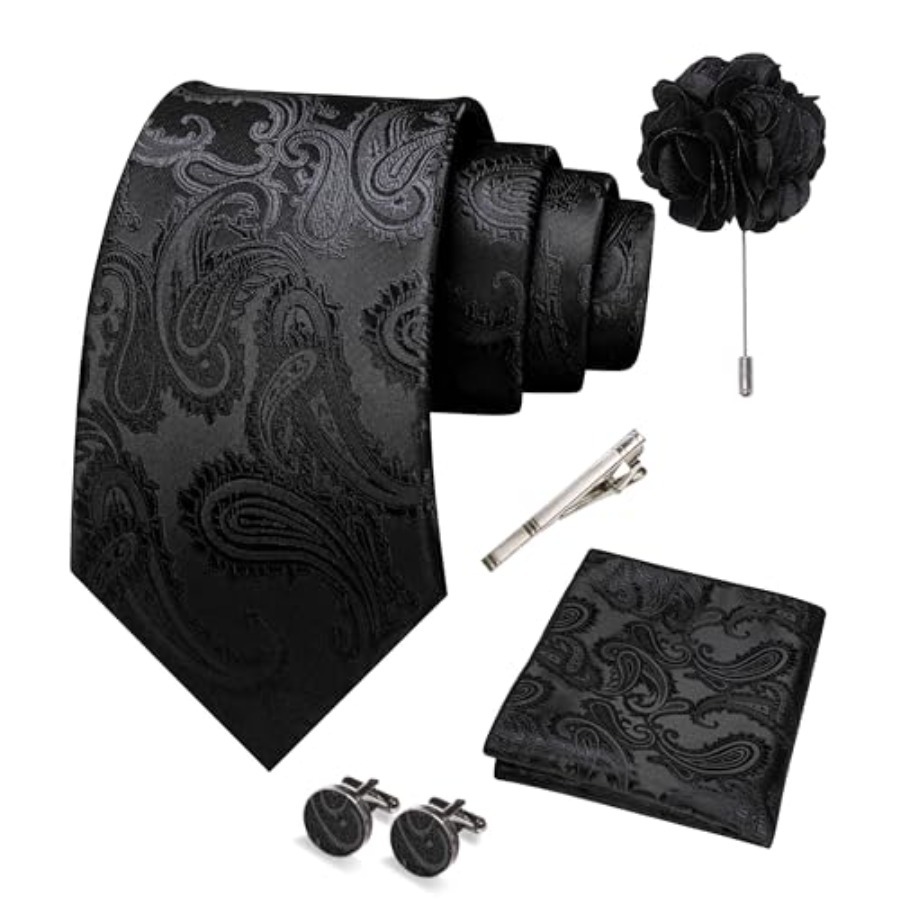Mens Paisley Tie and Pocket Sq - Pocket Square Set のレビューと価格