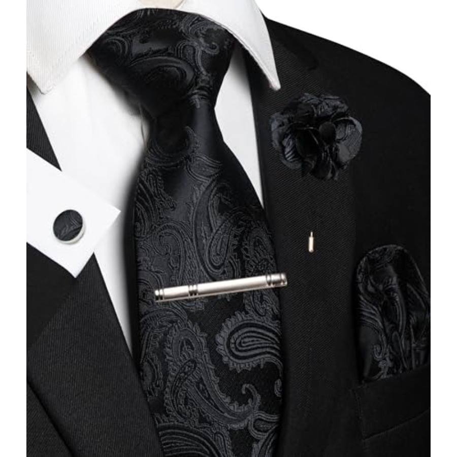 Mens Paisley Tie and Pocket Sq - Pocket Square Set のレビューと価格