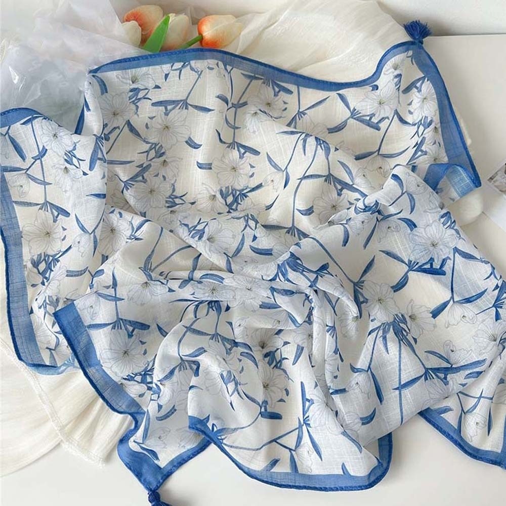 Neck Wrap Cotton-Linen Square  - Bandana Cotton のレビューと価格