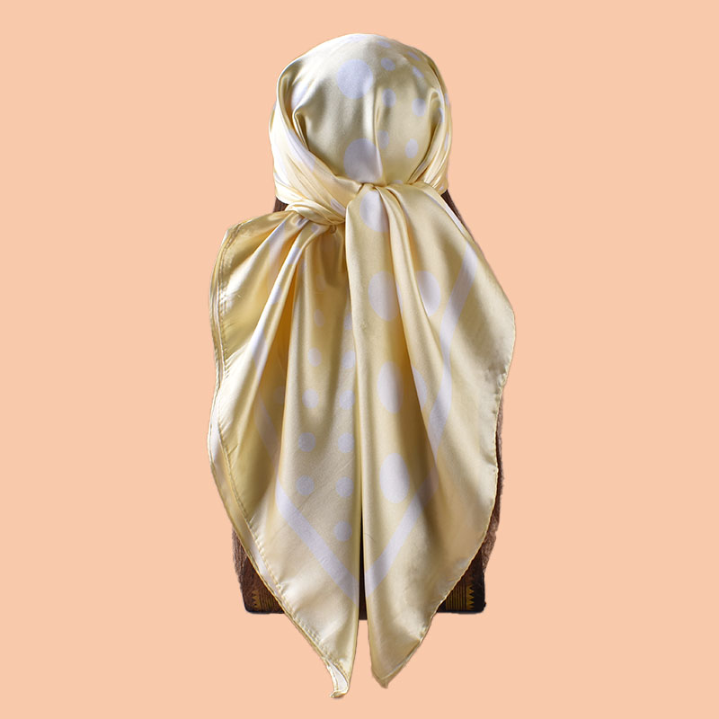 1pc Gradient Paisley Print Sat - Scarf Silk Square のレビューと価格