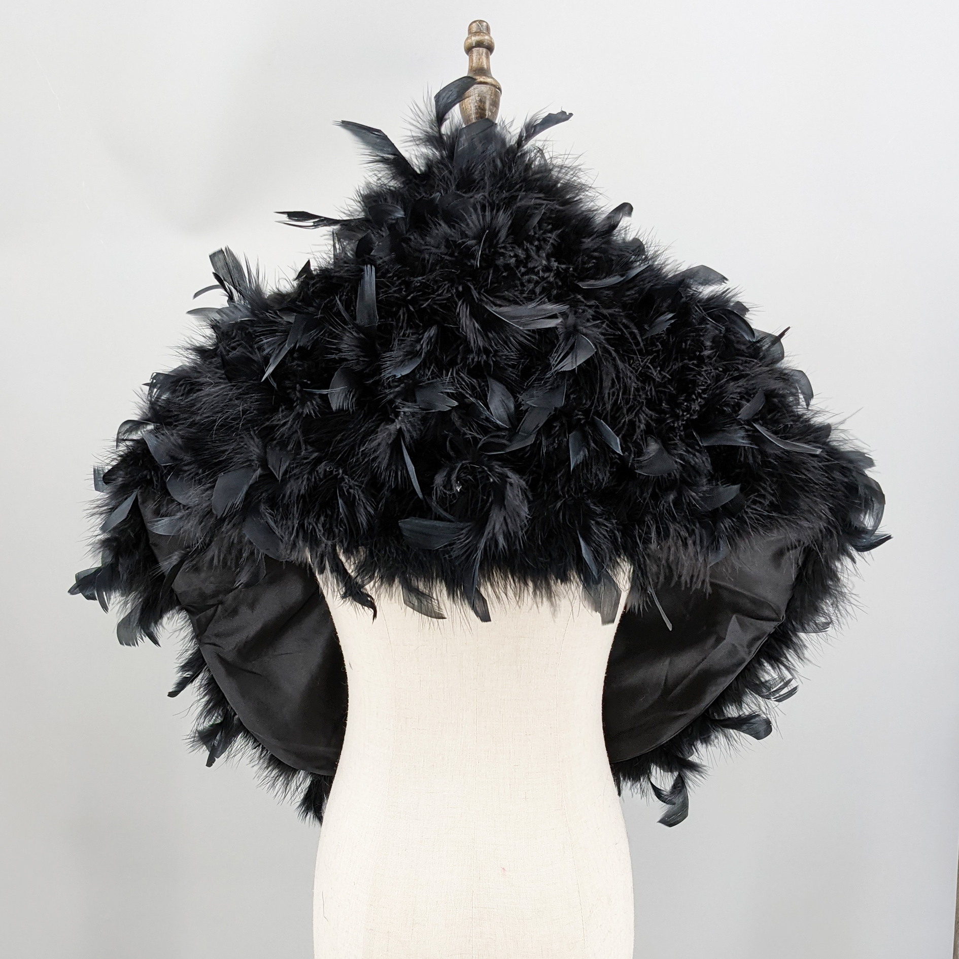 Black Feather Shawl for Women  - Stole Wedding Shawl のレビューと価格