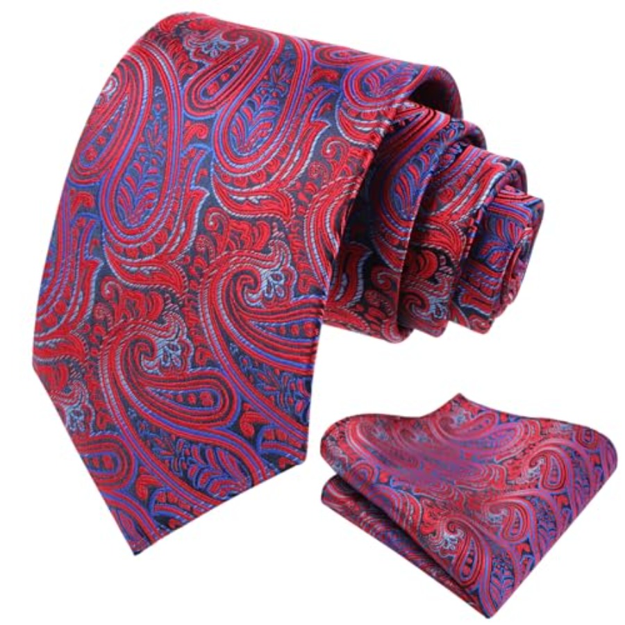 Mens Gradient Paisley Necktie  - Pocket Square Set のレビューと価格