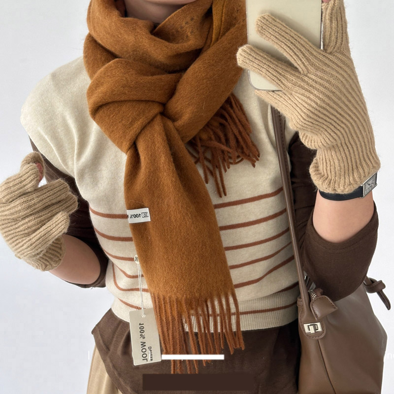 Elegant Good Quality 100% Wool - Muffler Men Wool のレビューと価格