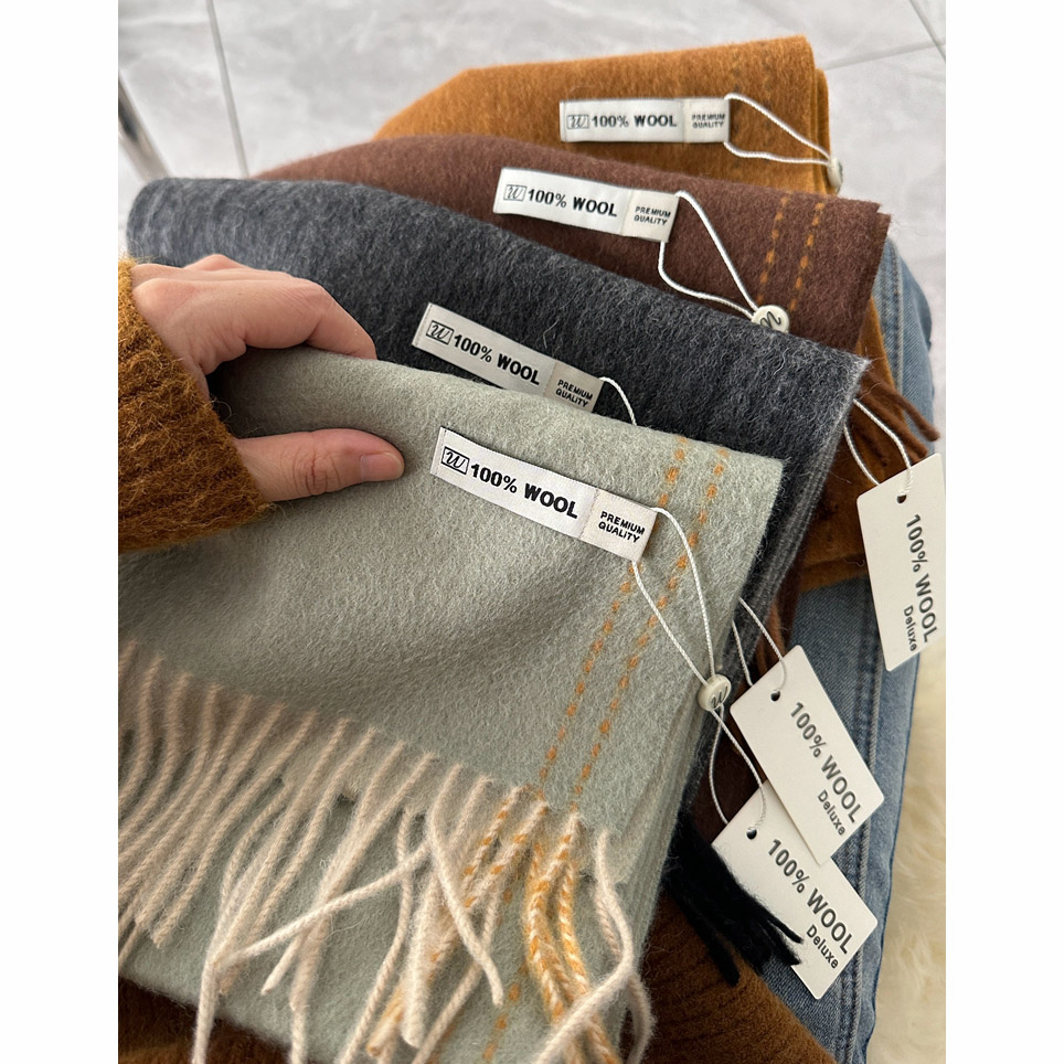 Elegant Good Quality 100% Wool - Muffler Men Wool のレビューと価格