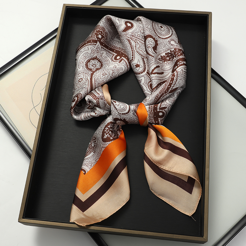 Luxury Spring Silk Scarf Women - Silk Tie Striped のレビューと価格