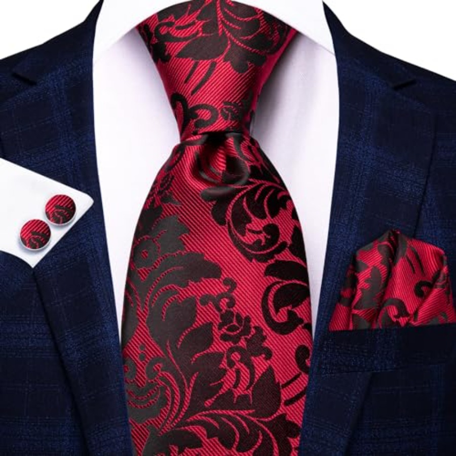 Silk Ties for Men Plaid Paisle - Silk Tie Striped のレビューと価格