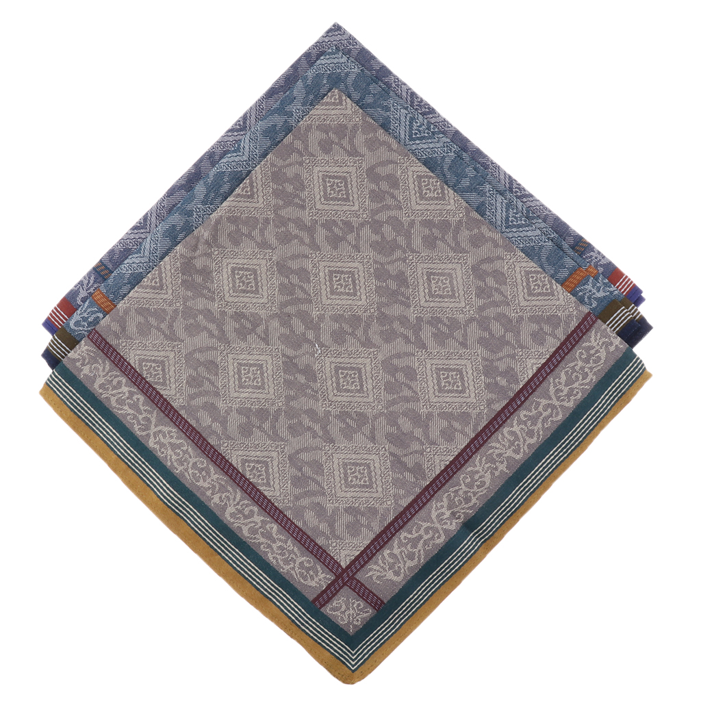 3pcs Mens Plaid Wedding Handke - Handkerchief Cotton Men のレビューと価格