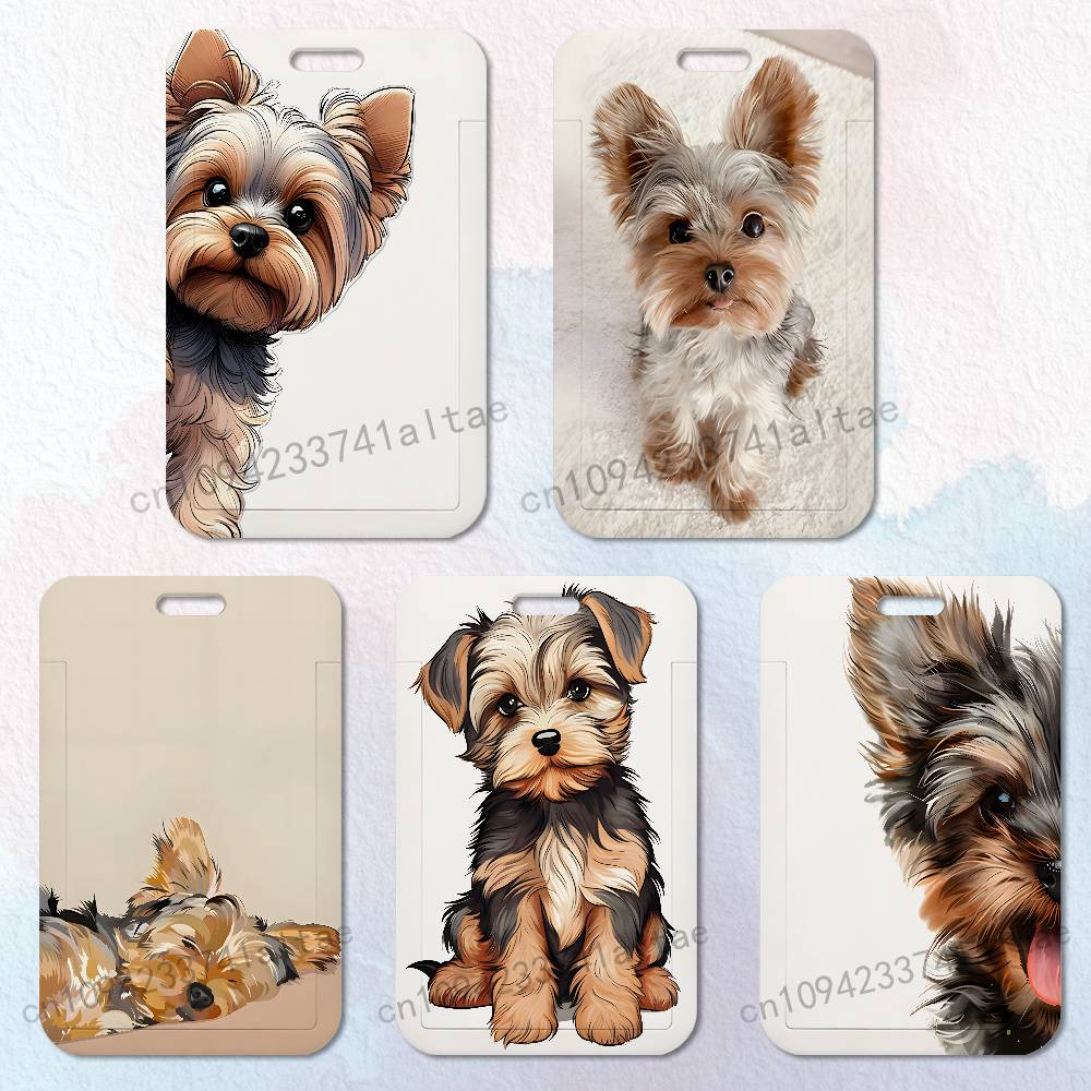 Yorkshire Terrier Dog Card Hol - Lanyard Badge Holder のレビューと価格