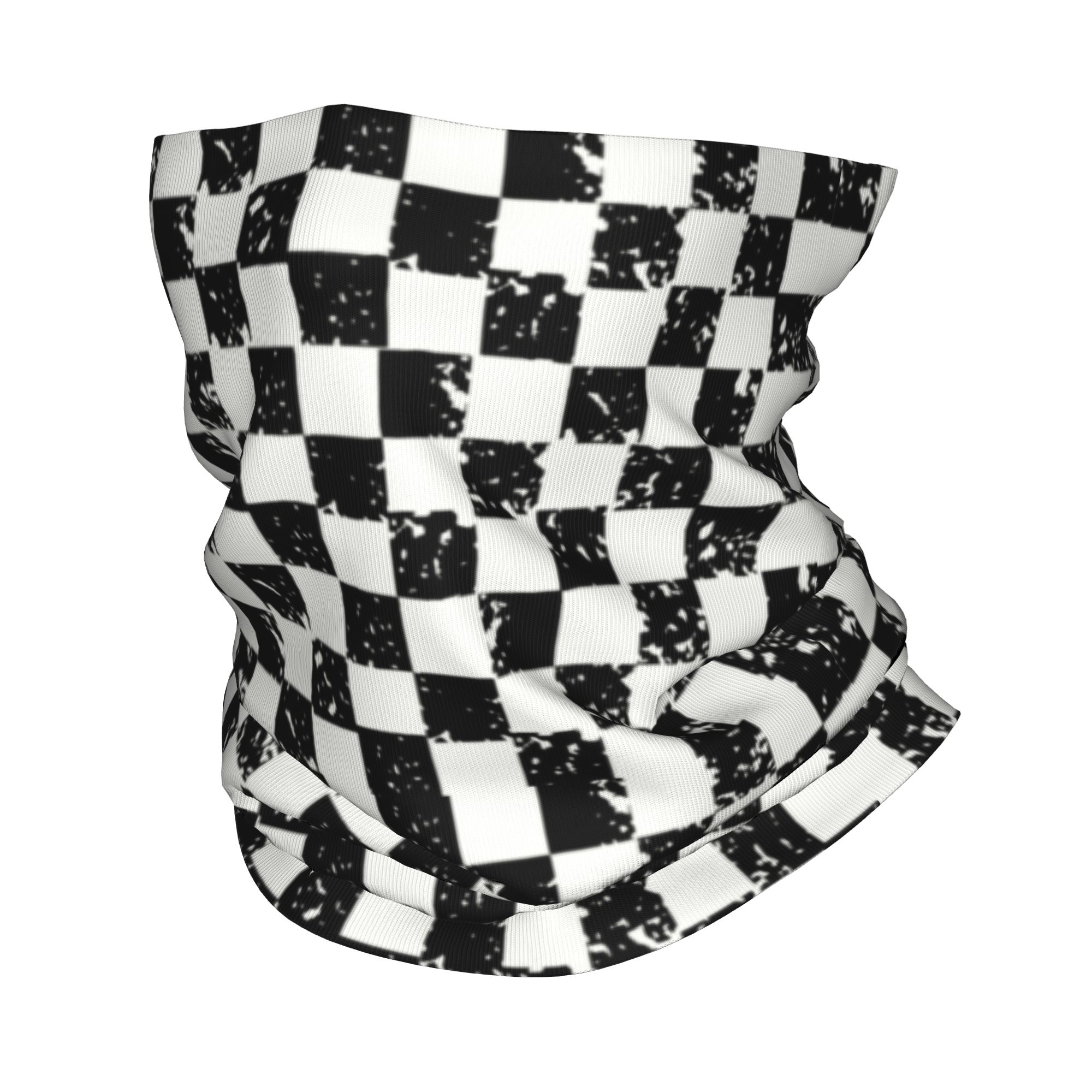 Custom Retro Checkered Flag Wi - Neck Warmer Tube のレビューと価格
