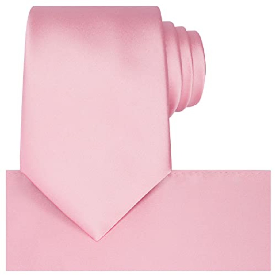 Satin Tie Set Solid Ties Mens  - Pocket Square Set のレビューと価格