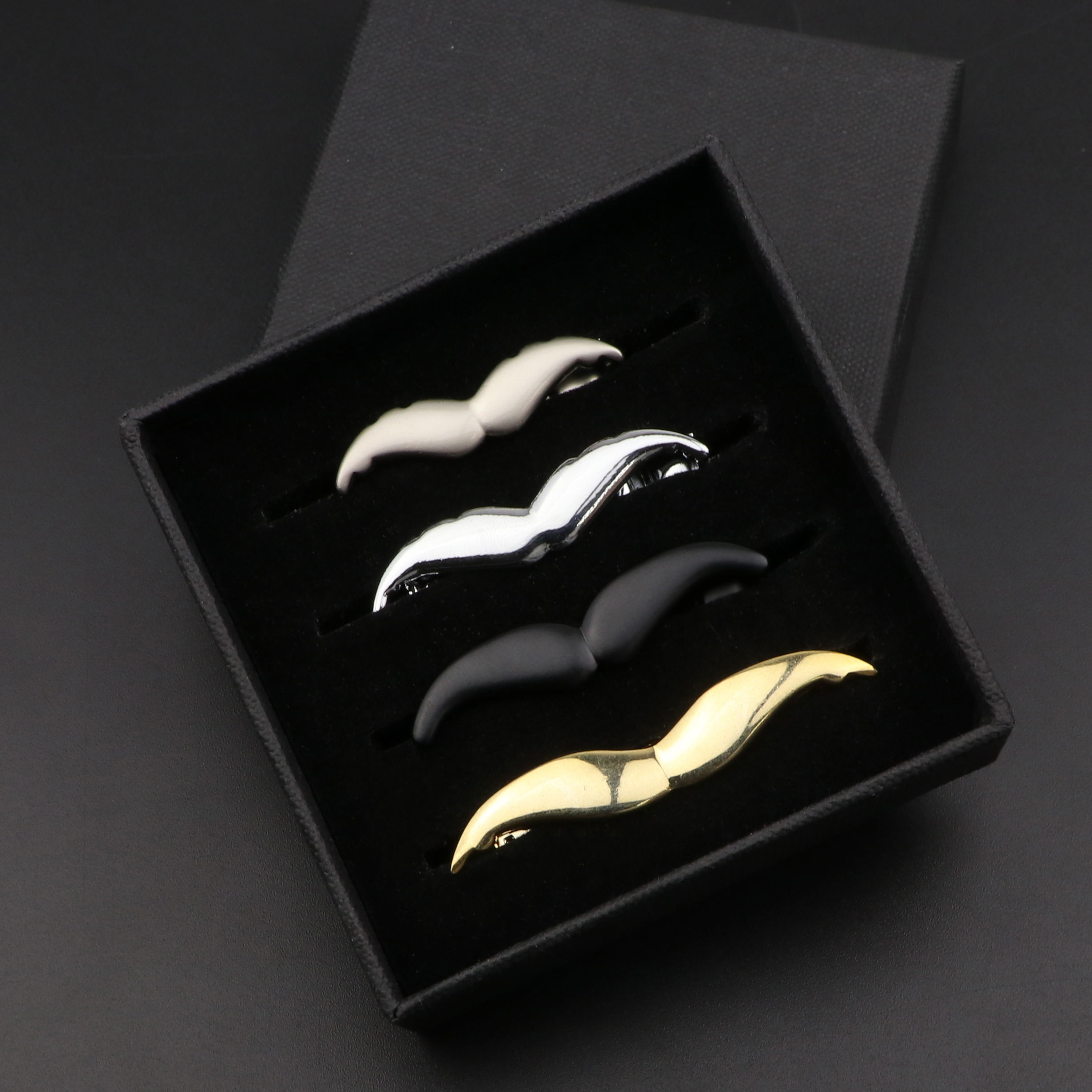Fashion Metal Men Tie Clip Set - Tie Bar Set Gift のレビューと価格