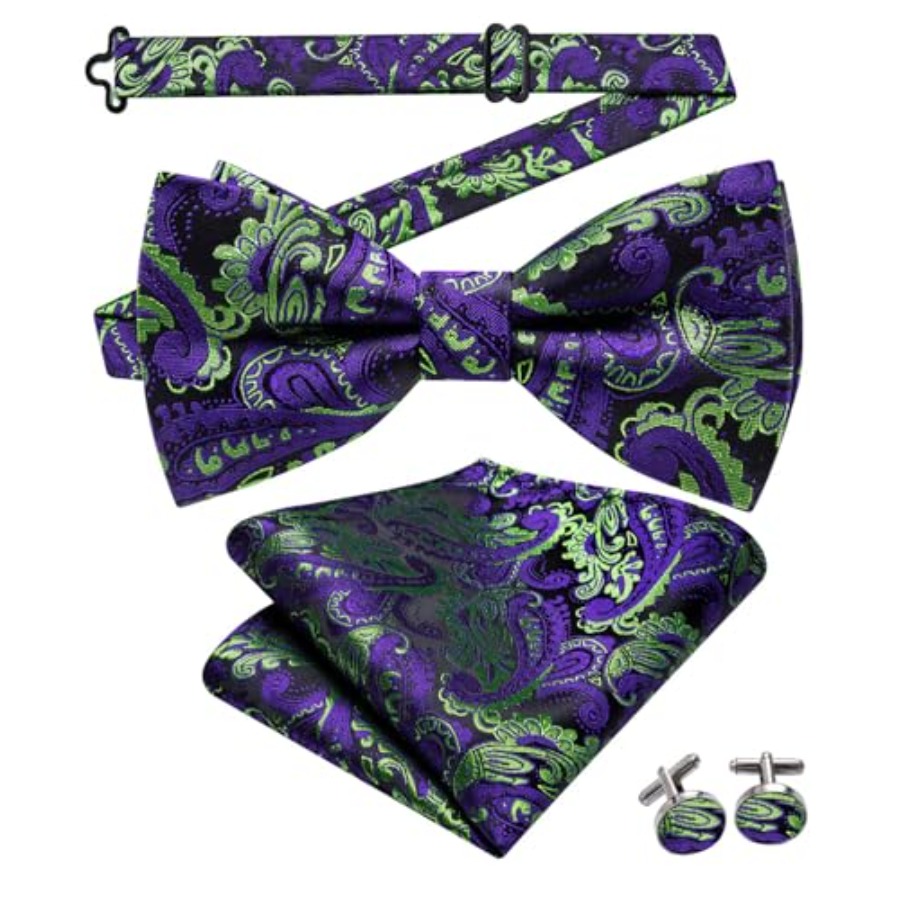 Mens Paisley Striped Bowtie Se - Bow Tie Pre Tied のレビューと価格