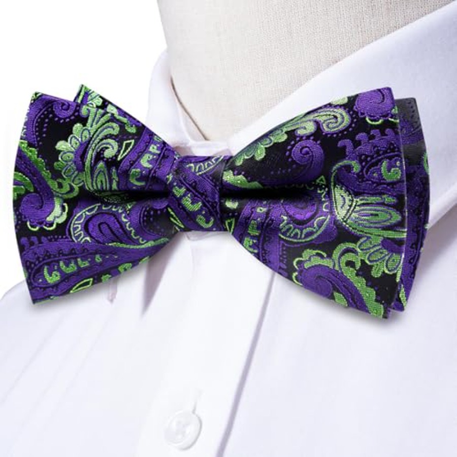 Mens Paisley Striped Bowtie Se - Bow Tie Pre Tied のレビューと価格