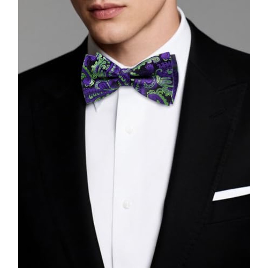 Mens Paisley Striped Bowtie Se - Bow Tie Pre Tied のレビューと価格