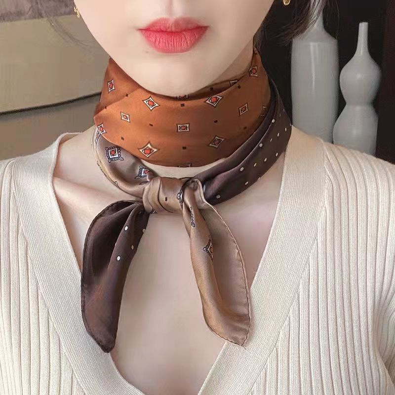 New Fashion Zebra Printed Squa - Ascot Neck Scarf のレビューと価格