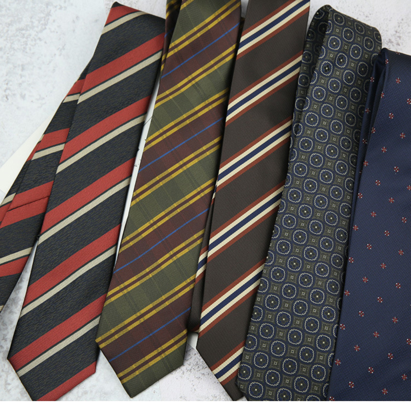 New Trendy Striped Neckties Fo - Skinny Tie Men のレビューと価格