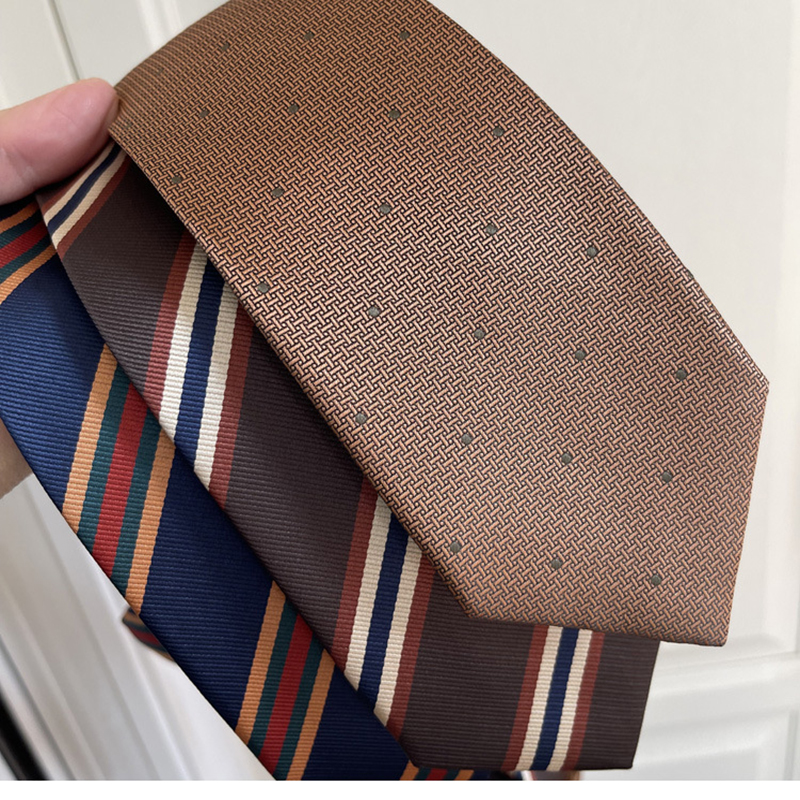 New Trendy Striped Neckties Fo - Skinny Tie Men のレビューと価格