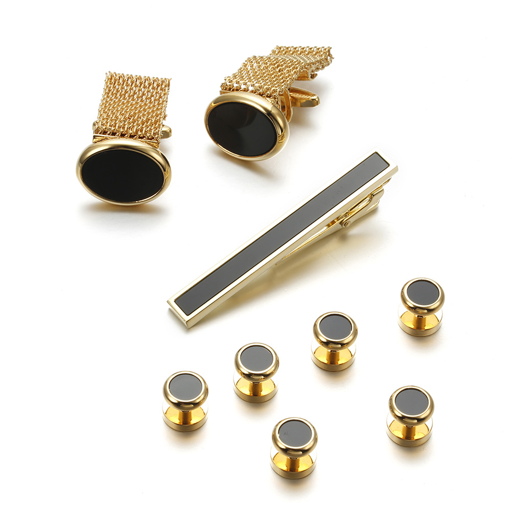 VAGULA New 9PCS Cuff links Tie - Tie Bar Set Gift のレビューと価格