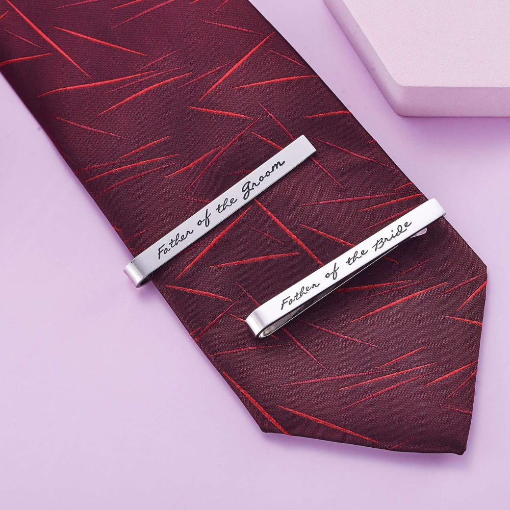 Father of The Groom Father of  - Tie Bar Set Gift のレビューと価格