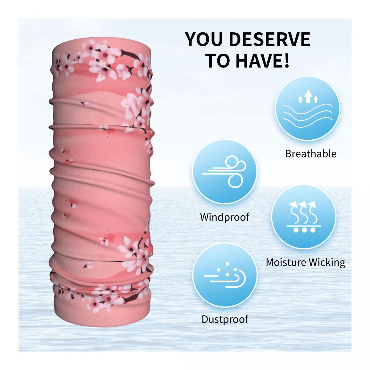Sakura Tree Cherry Blossom Ban - Neck Warmer Tube のレビューと価格