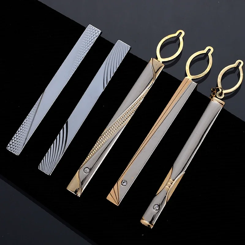 Men Metal Simple Necktie Buckl - Tie Clip Silver のレビューと価格