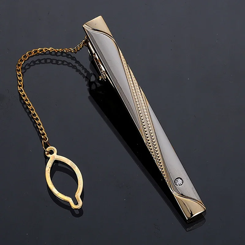 Men Metal Simple Necktie Buckl - Tie Clip Silver のレビューと価格
