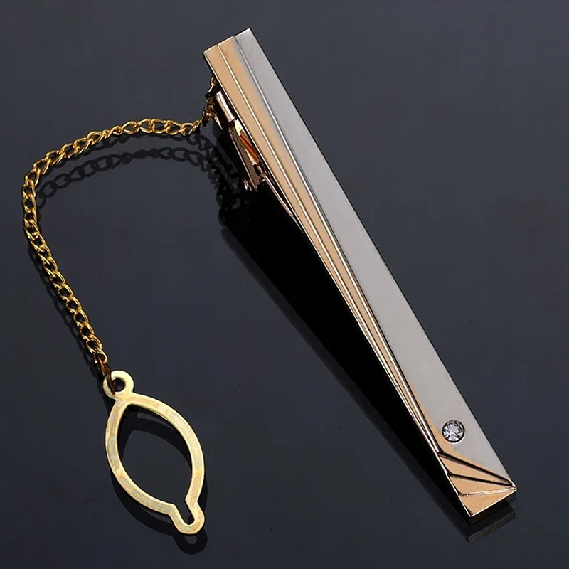 Men Metal Simple Necktie Buckl - Tie Clip Silver のレビューと価格