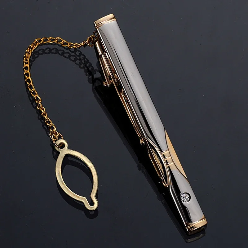 Men Metal Simple Necktie Buckl - Tie Clip Silver のレビューと価格