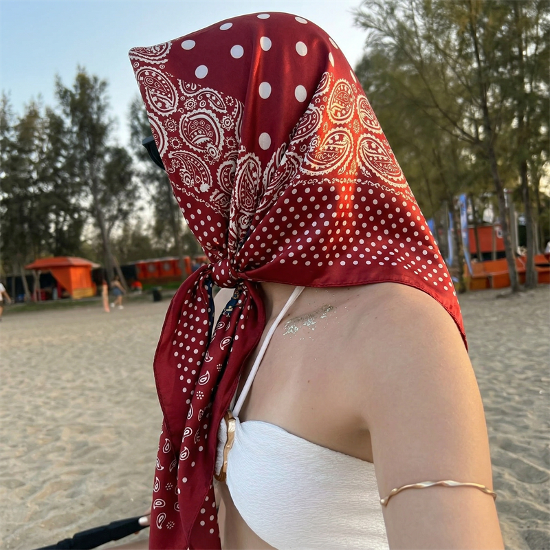 90cm Luxury Brand 2026 Dot Pri - Silk Neck Scarf のレビューと価格