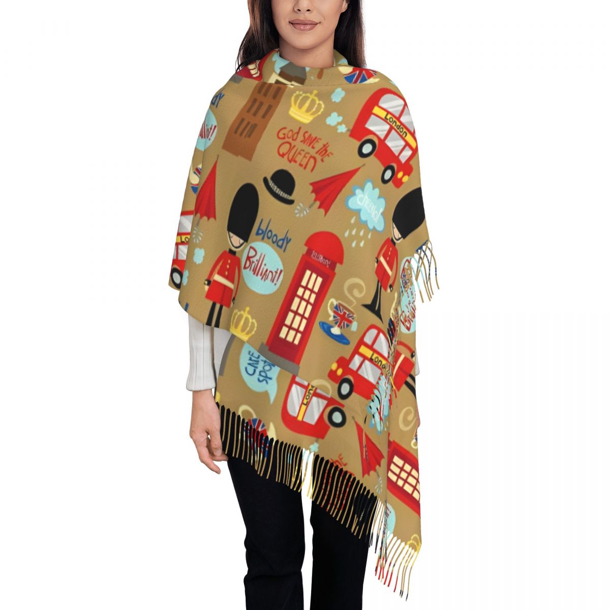Enchanted London Scarf for Wom - Pashmina Wrap Large のレビューと価格