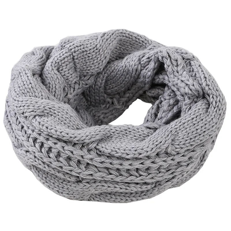 Men Women Boys Girls Thick Rib - Infinity Scarf Knit のレビューと価格