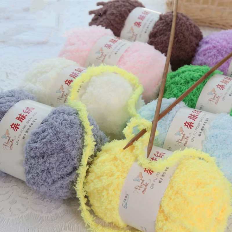 Chenille Plush Chunky Yarn for - Woven Scarf Blanket のレビューと価格