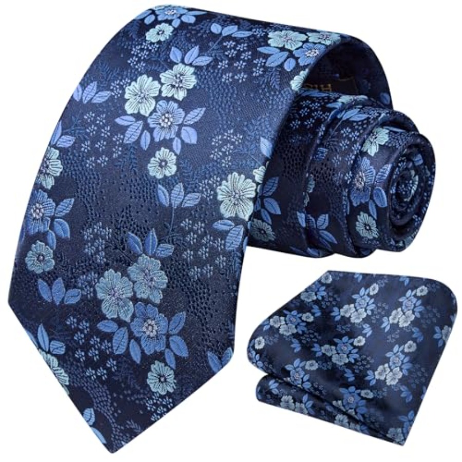 Extra Long Ties for Men Classi - Pocket Square Set のレビューと価格