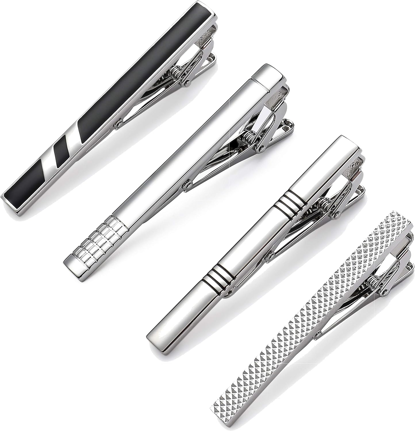 Tie Clips for Men, Classic Sty - Tie Bar Set Gift のレビューと価格