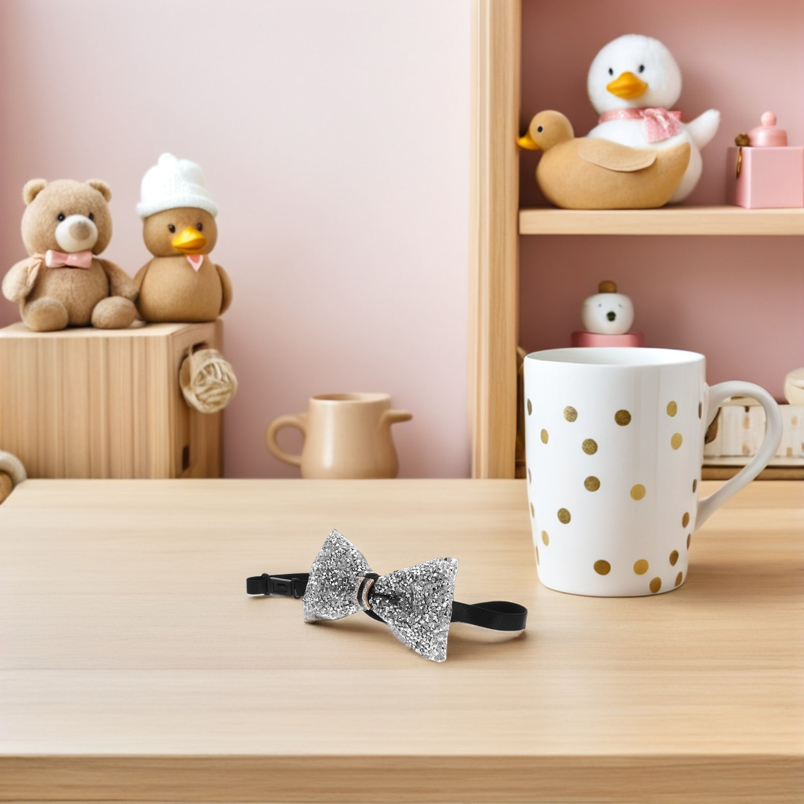 2Pcs Children Bow Tie Crystal  - Bow Tie Pre Tied のレビューと価格