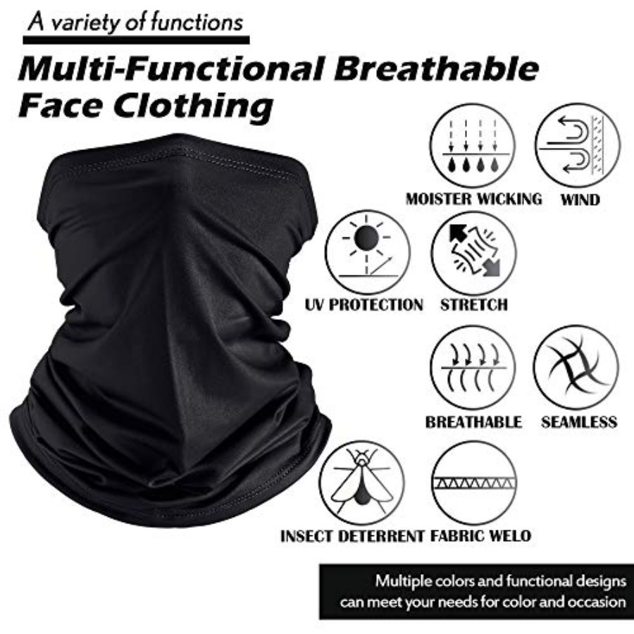 Geyoga Neck Gaiter Bandana Fac - Face Scarf Mask のレビューと価格