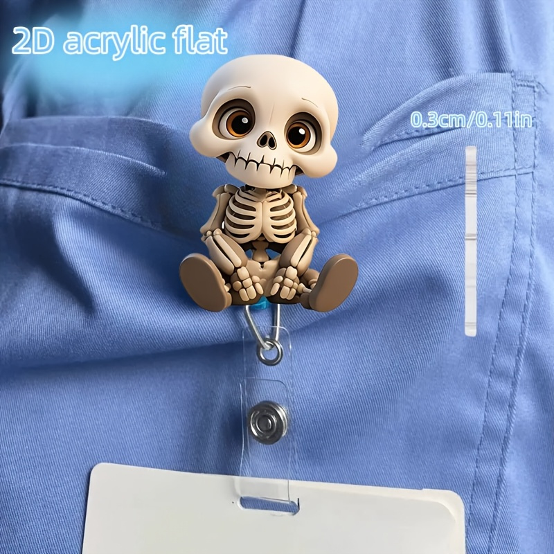 2D Flat, Acrylic Dazed Skull H - Lanyard Badge Holder のレビューと価格