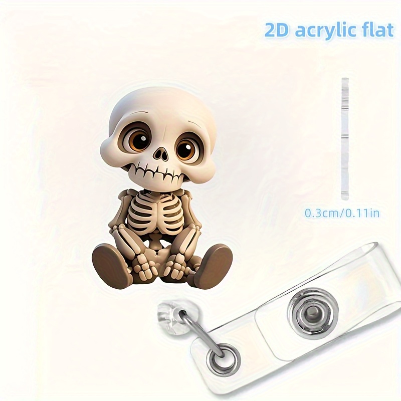 2D Flat, Acrylic Dazed Skull H - Lanyard Badge Holder のレビューと価格