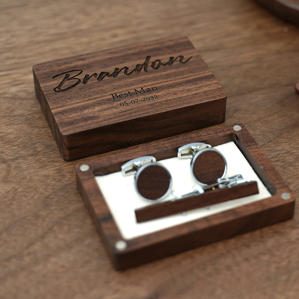 Name Engraved Groomsmen Best M - Tie Bar Set Gift のレビューと価格
